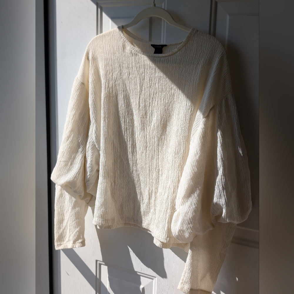 Medium Lindex Elegant Cream Women's Blouse